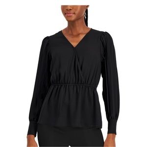 NWT faux wrap top